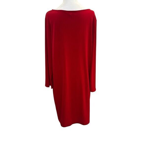 Chico's Lot of 4 Size 3 (16)‎ Red Dress, Blue Cardigan, Pink Top, Brown Top - Picture 3 of 16